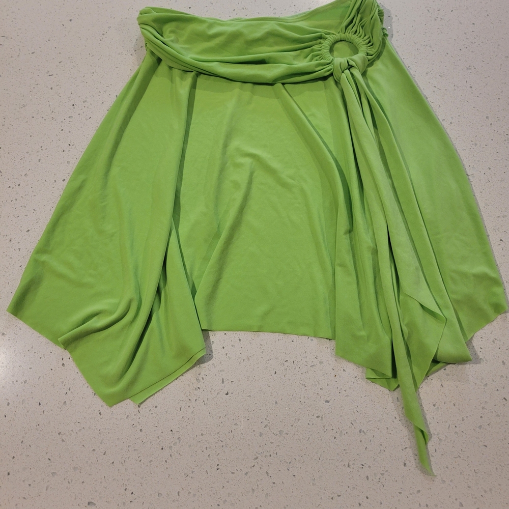 Cache Lime Green Backless Top & Skirt - Picture 2 of 3